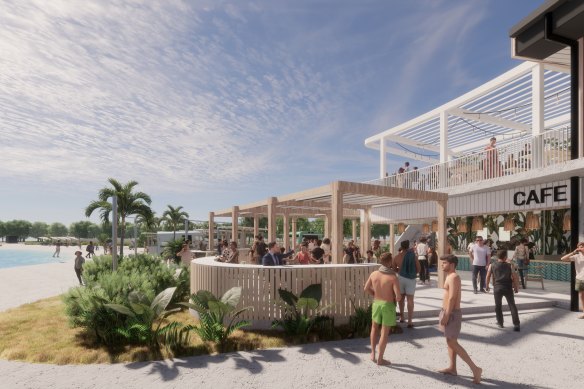 Applejack Hospitality will operate three venues at Urbnsurf when it opens next year.