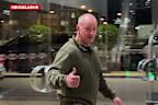 Michael Maguire arrives at the NSW Blues’ team dinner.