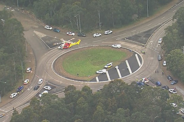 A driver allegedly ploughed into NRL fans in Wallsend in Newcastle, NSW. 