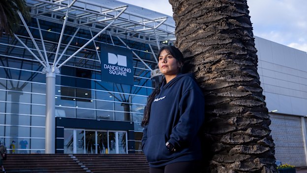 Shefali Batta at Dandenong Square, where a customer attempted to stab her in 2023. The attack was the catalyst for her to leave retail forever.