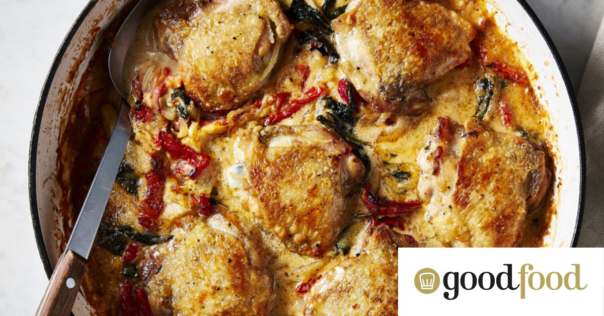 Adam Liaw recipes for vegetarian cacciatore, one-pot Tuscan chicken, beef pad see ew noodles, and penne with simple tomato capsicum sauce