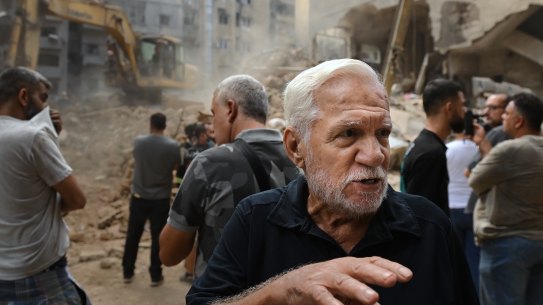 A 900-kilogram Israeli bomb which killed 22 people landed next to Ali Khalifeh’s home in Basta, central Beirut on October 10.