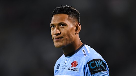Decision pending: Israel Folau will face a Rugby Australia code of conduct hearing this weekend.