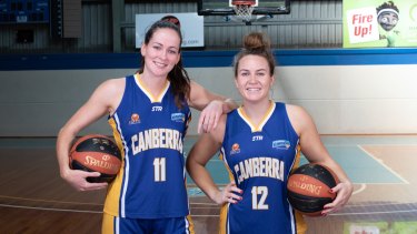 Keely Froling and Kate Gaze suited up for Canberra last year.