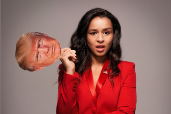Donald Trump's words made Sarah Cooper famous, but she has shown she has a fine comedy voice of her own.