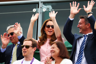 The Duchess of Cambridge enjoying this yearâ€™s Wimbledon championships.