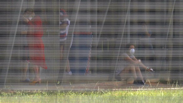 Australians quarantined at the Christmas Island quarantine facility.