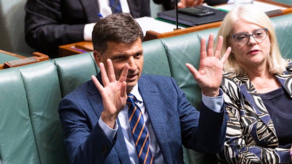 Shadow treasurer Angus Taylor argues Labor’s move on franking credits constitutes a broken promise.