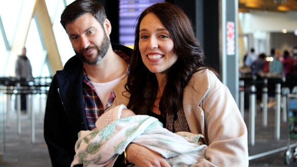 NZ PM Jacinda Ardern's daughter Neve has her own pass as her mum appears at the UN. 