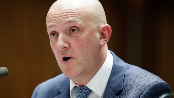 ASIO boss Mike Burgess. The agency says the number of terrorism offenders scheduled for release will increase over the next five years.