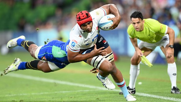 The Waratahs’ Langi Gleeson, pictured, and the Brumbies’ Rob Valetini, will be Wilson’s main competition.