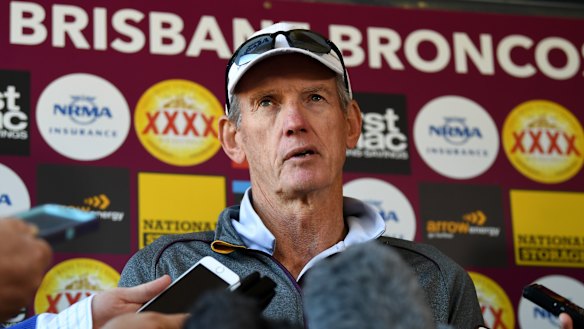 'I'm staying': Wayne Bennett has announced he'll remain at Brisbane for the 2019 season.