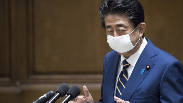 Last month, Prime Minister Shinzo Abe declared a nationwide state of emergency amid a rise in coronavirus infections. It remains in effect in big cities like Tokyo.