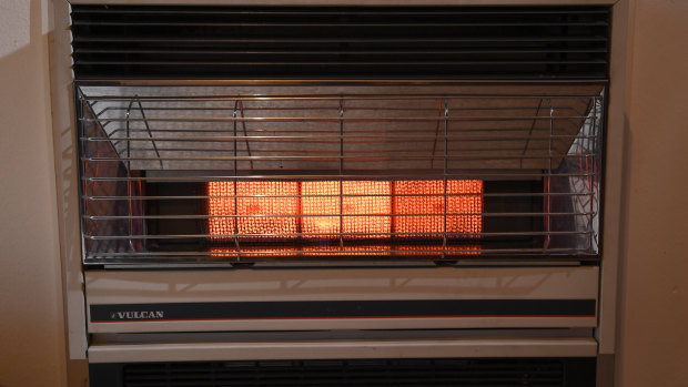 Not safe to be used: One of the Vulcan heaters.