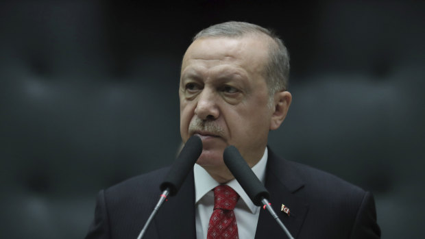 Turkey's President Recep Tayyip Erdogan 