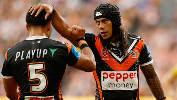 Backing up: Jarome Luai.