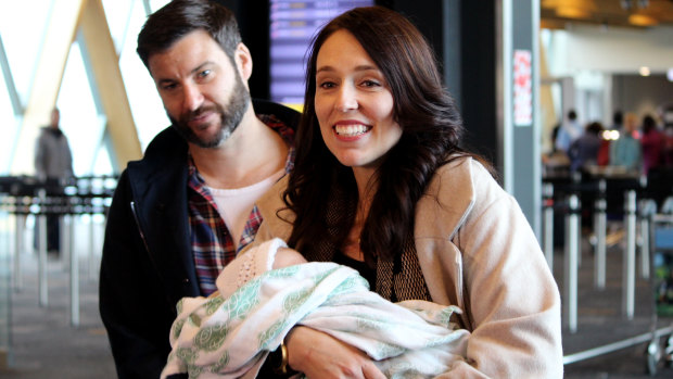 NZ PM Jacinda Ardern's daughter Neve has her own pass as her mum appears at the UN. 