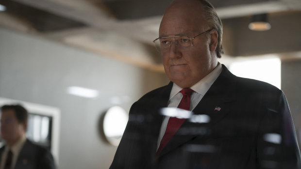 Russell Crowe as Fox News founder Roger Ailes in the Showtime drama series The Loudest Voice.