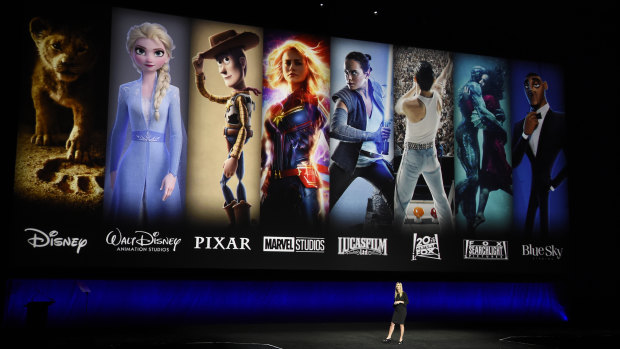 Disney+ is unveiled at CinemaCon 2019.
