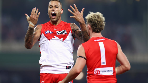 Lance Franklin of the Swans