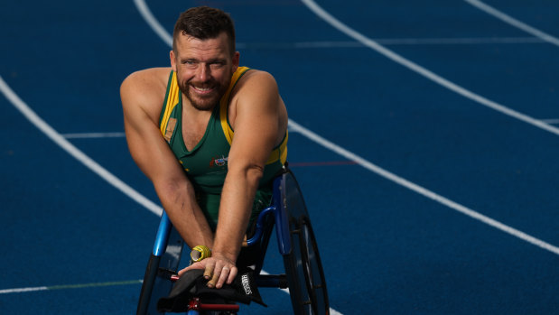 Humble: Paralympics legend Kurt Fearnley.
