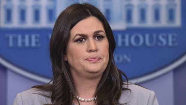 White House press secretary Sarah Huckabee Sanders raged about the leak of a comment about John McCain.