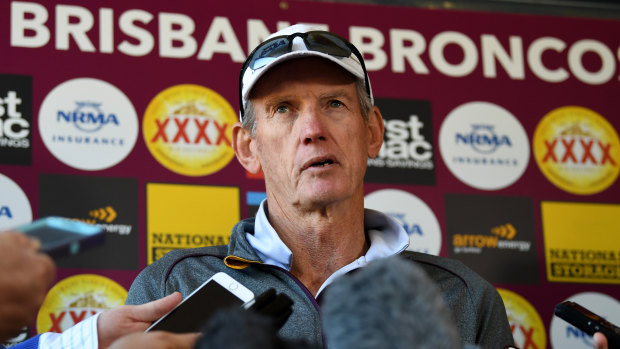 'I'm staying': Wayne Bennett has announced he'll remain at Brisbane for the 2019 season.