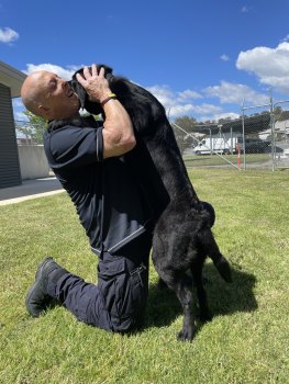 Acting Sergeant Jimi Kelly with Kylo.