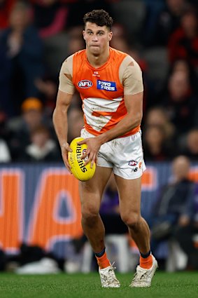 Finn Callaghan of the Giants in action.