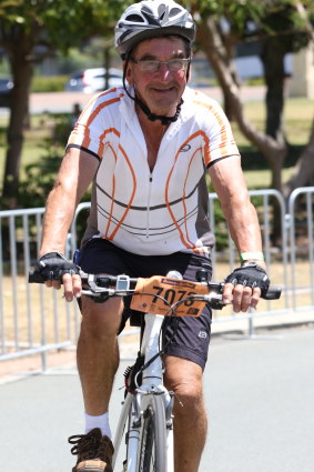 Mr Boegheim during a previous Brisbane to Gold Coast Cycle Challenge.