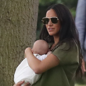 Meghan Markle was criticised for the way she held her baby.