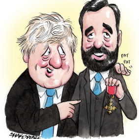 Boris Johnson and Isaac Levido.