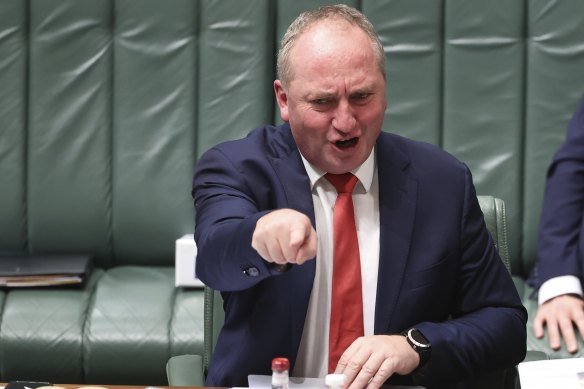 Barnaby Joyce said his decisions were “not a case of rewarding”.