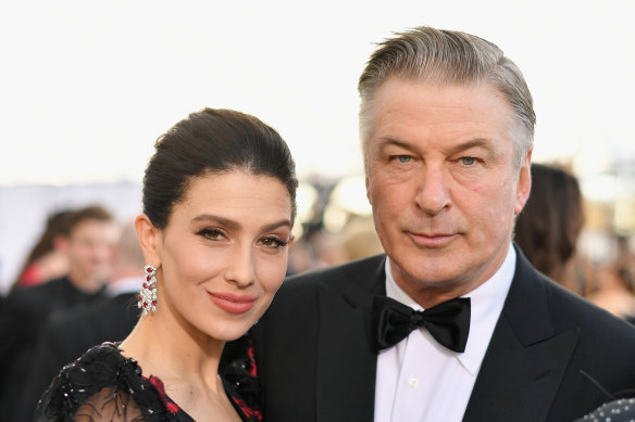 Hilaria and Alec Baldwin at the Screen Actors Guild Awards in January 2019.