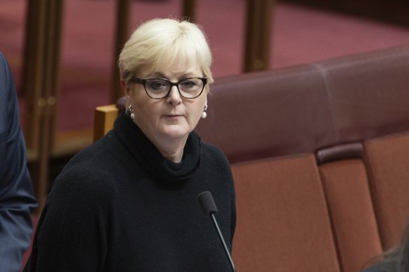 Linda Reynolds in the Senate last week.