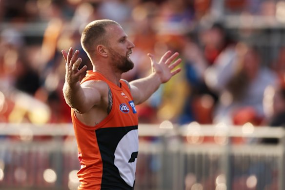 Jake Stringer made an impact on his return for GWS.