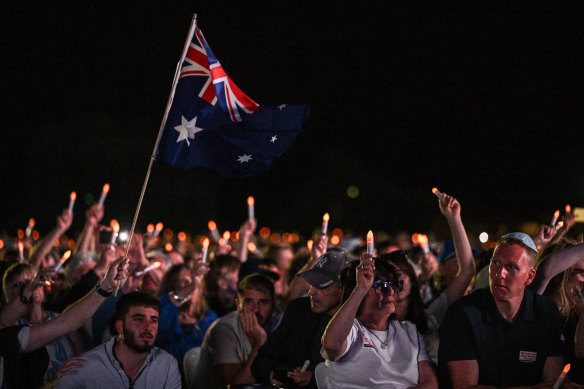 A Jewish community vigil in Sydney’s east.