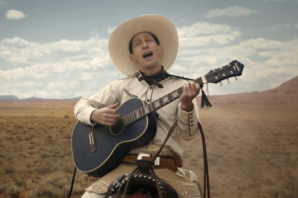 Tim Blake Nelson as Buster Scruggs.