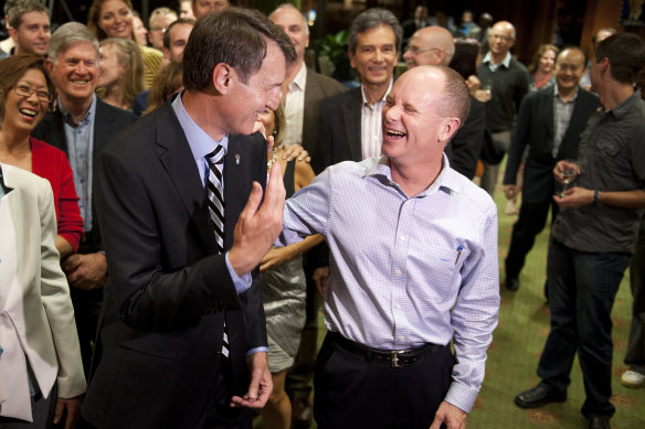 Friendly fire: Campbell Newman (right) has criticised Graham Quirk’s (left) review.