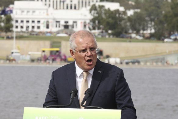 Scott Morrison on Australia Day, 2021.