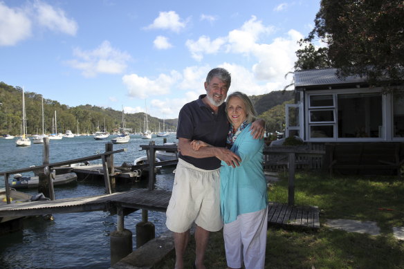 Nicholas Cowdery, the former NSW director of public prosecutions, pictured in 2013 with his wife Joy at Pittwater.