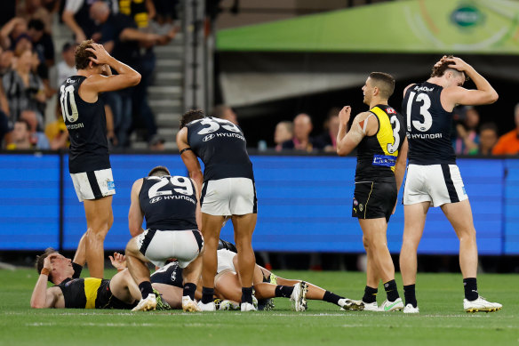 Richmond and Carlton played out a draw in Thursday night’s season-opener.
