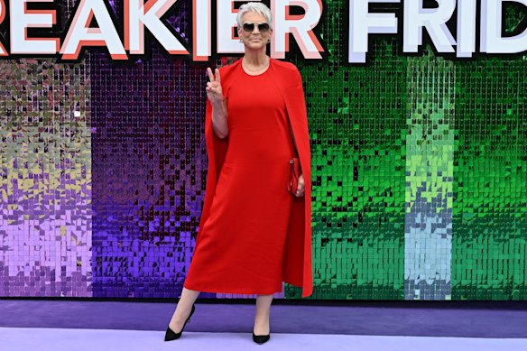 Jamie Lee Curtis at the UK premiere of Freakier Friday in London.