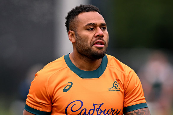 Centre Samu Kerevi’s 12 carries was the most of any Wallabies player. 