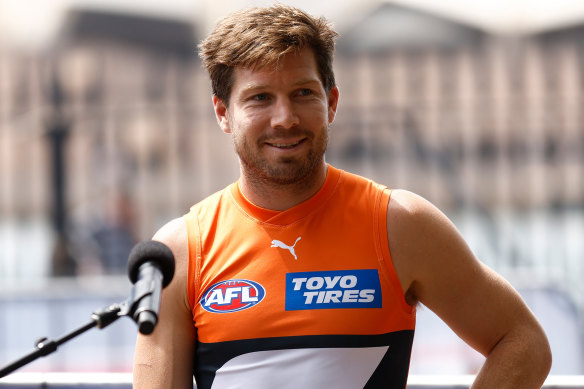Influential AFL player Toby Greene.