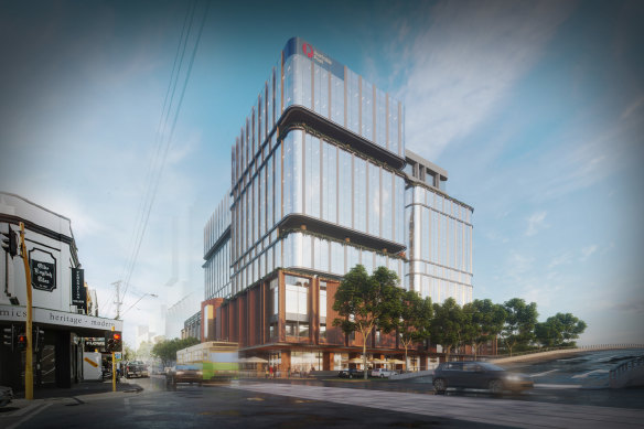 An artist’s impression of Australia Post’s new corporate headquarters in Richmond, Melbourne.