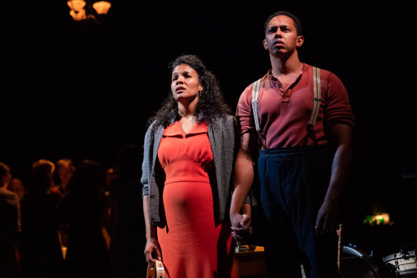 Girl From The North Country’s Zahra Newman and Callum Francis.