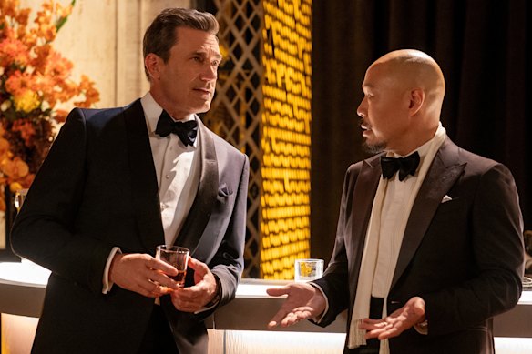 A scene featuring Jon Hamm from new Apple TV+ series “Your Friends and Neighbours”.