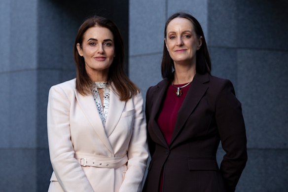 Member for Dickson Ali France (left) and member for Melbourne Sarah Witty.