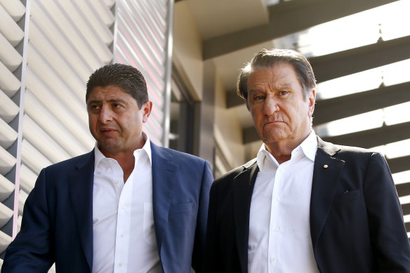 Power play: Ray Dib and Nick Politis.